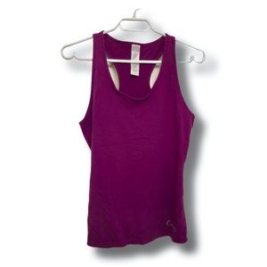 Women’s Purple Racerback Tank Top by Curves (Sm)
